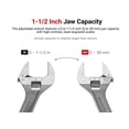 thumbnail image 3 of Llave ajustable TEKTON con capacidad de mordaza de 15-38 mm WSA04122, 3 of 7