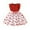 Red, variant on Gaexia Girls Dresses ,Valentine's Day Girls Floral Print Dress With Puffed Sleeves And Waist Tie For Party (Red,3-4 Years)