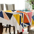 thumbnail image 5 of Yayeee Tablecloths 54" x 72" Rectangle Wrinkle Resistant Party Table Cover, Abstract Triangles, 5 of 8
