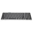 thumbnail image 3 of Teclado de Repuesto para portátil, Teclado portátil con Marco Plateado Apto para portátiles HP Envy TouchSmart 15 J 17 J Ecomeon no, 3 of 4