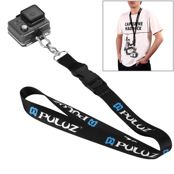 QKOO 60cm Detachable Long Neck Strap Lanyard SlingGoPro, Insta360, DJI and Other Action Cameras