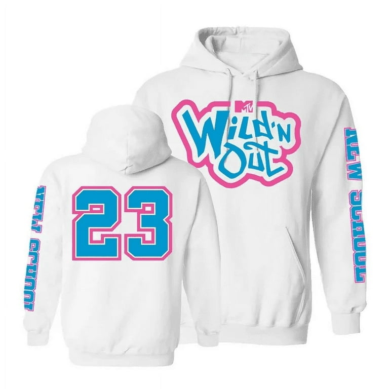 Wild N Out merch Neon Old School hoodies drawstring pocket sweatshirt meng women Pullovers Walmart