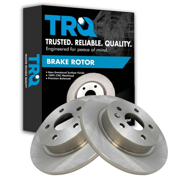 TRQ Rear Brake Rotors Set Solid Fits Select 2013-2022 Buick Encore 2011-2015 Chevrolet Cruze 2016 Cruze Limited 2013-2019 Sonic 2015-2022 Trax