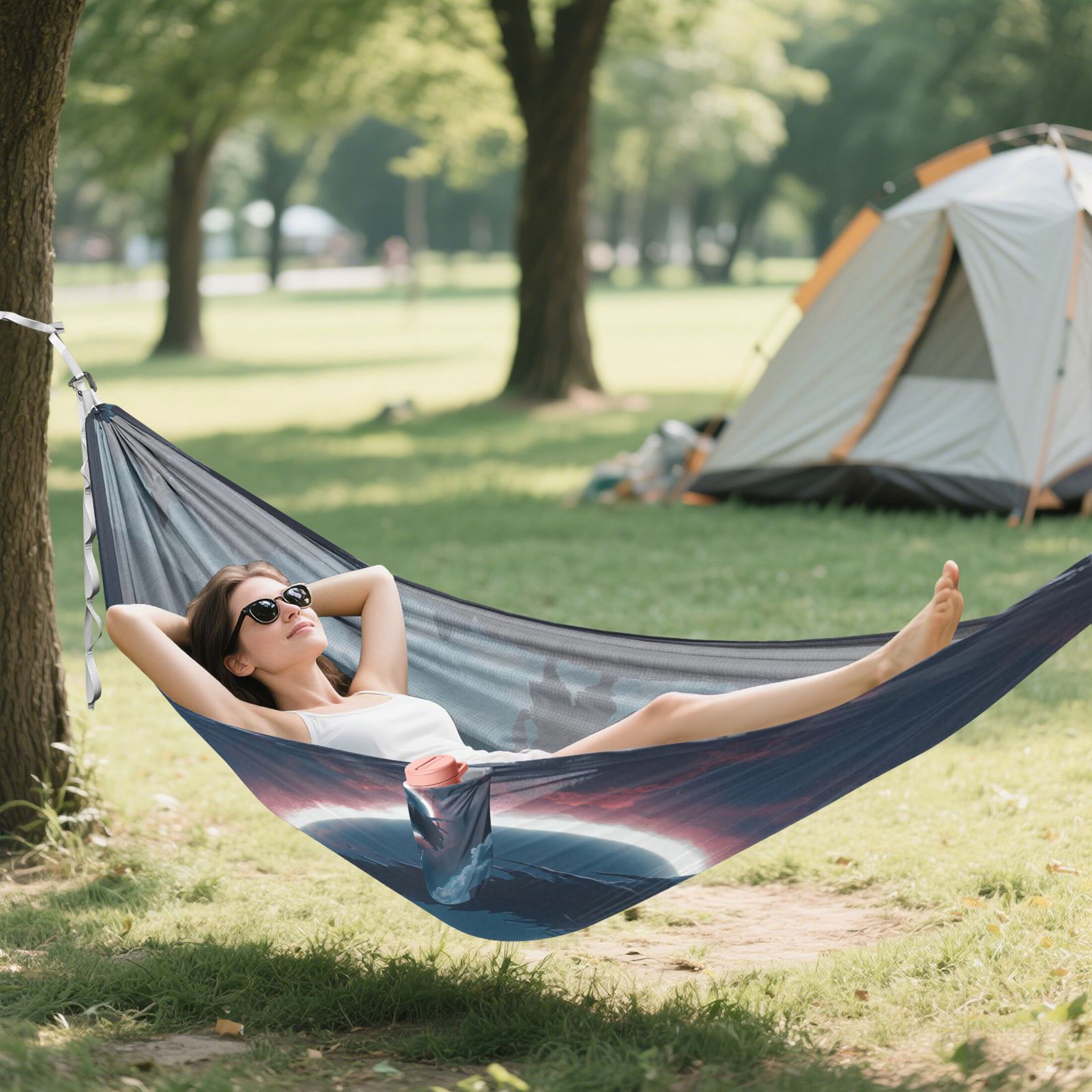 Hammock Camping Hammock Nylon Portable Hammock Travel Camping Hammock Slaying The Dragon