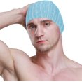 thumbnail image 3 of FYBTO Swimming Cap Floral Blue Flower Adult FYBTO Polyester, 3 of 4