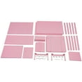 thumbnail image 3 of Metal File Storage Cabinet, Storage Cabinet Pink 5-Drawer Storage Cabinet with Wheels, 3 of 25