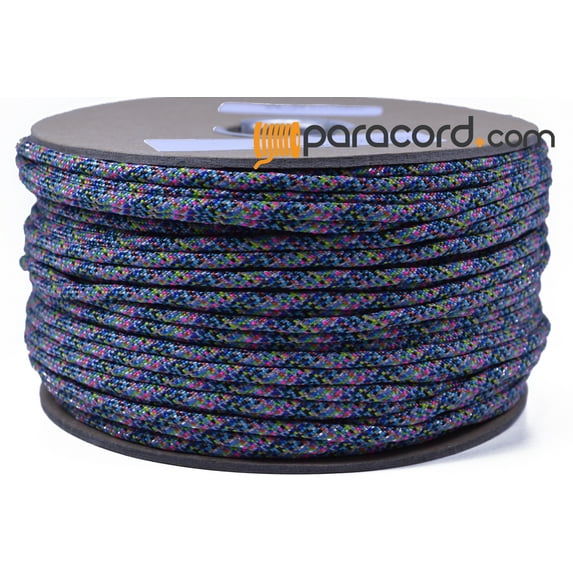 Bored Paracord Brand 550 Type III Paracord - Rainbow - 250 Feet Spool