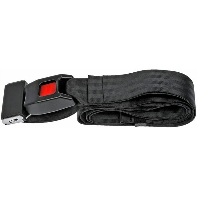 Help By Dorman Seat Belt 74352 OE Style; DOT Approved; 2 Point; 1.875 Inch Width X 90 Inch Length; Latch Release; Black; Single