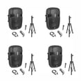 thumbnail image 1 of Pyle PPHP155ST 1500W Portable Bluetooth PA Speaker System w/ Stand, Mic (4 Pack), 1 of 6