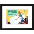 thumbnail image 2 of A Clean House is a Sign of a Wasted Life   Funny Poster, Framed Art Print Wall Art by Ephemera Sold by Art.Com, 2 of 6