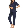 thumbnail image 1 of Ultra Soft Maternity & Nursing Pajamas Long Sleeve Sleepwear Set,Short Sleeve, 1 of 6