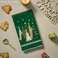 thumbnail image 4 of Green Xmas Tree Merry Christmas Kitchen Towels Dish Towels, 18x26 Inch Farmhouse Star Snowflakes Decoration Cleaning Set of 2, 4 of 12