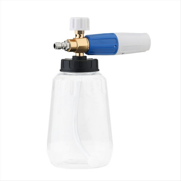 Hidrolimpiadora de Alta Presión para Coche, Capacidad de 1 L, Boquilla Ajustable de Conexión Rápida de 1/4 Pulgadas, Color Azul y