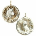 thumbnail image 2 of Taicans Carved White Wolf Christmas Tree Ornament - Nordic Boho Decor - 3.1in Floral Frame,Winter Wonderland&Xmas Tree Hanging Ornament,Perfect for Fireplace/Wall Decor,Unique Gift for Wolf Lovers,2D, 2 of 5