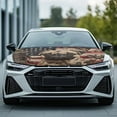 thumbnail image 3 of KUIFORTI USA Flag Car Hood Cover Protector Hunting Camo Hood Covers for Cars, Sedan, Patriotic Decor Pug Dog Car Bonnet Banner Easy Installation, 3 of 6