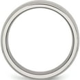 thumbnail image 2 of Stainless Steel Polished With Brushed Center 8mm Flat Beveled Edge Band (Size 12) Made In China sr11-12, 2 of 5