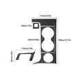 thumbnail image 3 of Real Bright Soft Car Interior Carbon Fiber Sticker DecorationCarbon Fiber Interior Center Cupholder Kit Cover For Toyota Tundra 2007-13Auto Car Protection Interior Accessories, 3 of 9