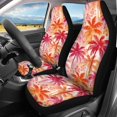 thumbnail image 3 of Uourmeti Car Seat Covers Set Breath Full Set Polyester, Compatible with Automotive Seats Rear Bench, for Truck most Cars, Tropical Palm Tree & Floral Print, 3 of 10