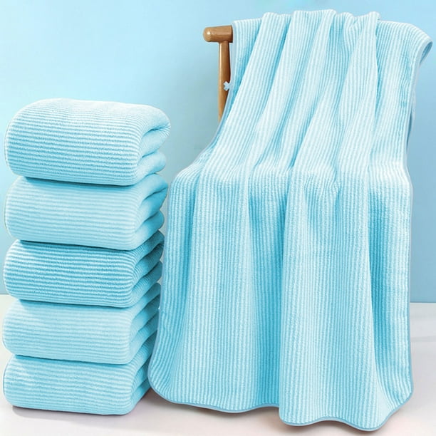 pstuiky Toalla de baño de terciopelo para adultos para hombres y mujeres gruesa de secado rápido grande absorbente de agua no se deforma.