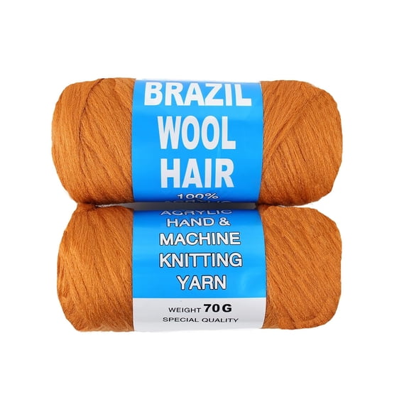 Brazilian Wool Hair Acrylic Yarn for Crochet Hair African Braids Sengalese Twisting Jumbo Braids Knitting Hair Braids soft Faux Locs Synthetic Hair Extension