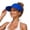Blue, variant on Pink Wide Brim Visor Sun Hats for Women Nylon Wide Brim Sun Visor Hat for Women, Upf50+ Lightweight Foldable Ponytail Sports Cap One Size