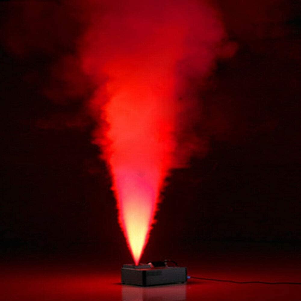 FETCOI 1500W 24 RGB LED Fog Machine 3in1DMX Vertical Spray Wireless Stage Light Fogger