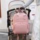 thumbnail image 1 of Mochila multifuncional para pañales de bebé con moisés portátil, cambiador, portabiberones aislados, correas para cochecito - Bolsa de viaje de nailon de gran capacidad para mamá y papá, 39x19x15cm, 1 of 5