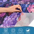 thumbnail image 3 of Yayeee Kitchen Curtains Tier Pair Light Filtering 27"x24" Rod Pocket Short Cafe Window Panel, Vibrant Art Flowers, 3 of 7