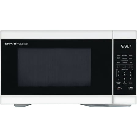 Sharp 1.1 CF Countertop Microwave Oven in White , ZSMC1161KW