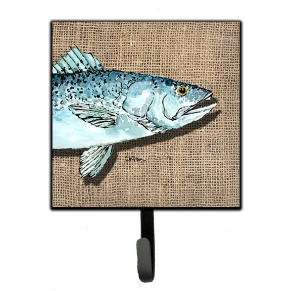 Carolines Treasures 8737SH4 Fish Speckled Trout Leash or Key Holder Single Hook multicolor