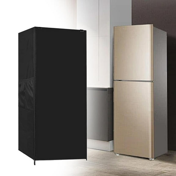 perfk Refrigerator Cover Portable Stand up Freezer Cover for Shop Dining Room Home