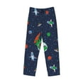 thumbnail image 4 of Junzan Men'S Pajama Pants Dinosaur Astronaut Space Surfing Sleepwear Pants Pj Bottoms Drawstring And Pockets, 4 of 9