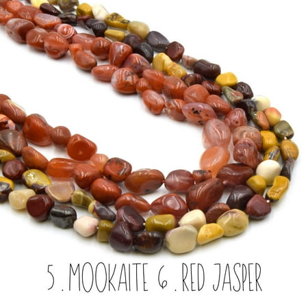 Pebble Gemstone Beads: Handpicked Natural Semi-Precious Nugget Gemstones for Unique CreationsBeads