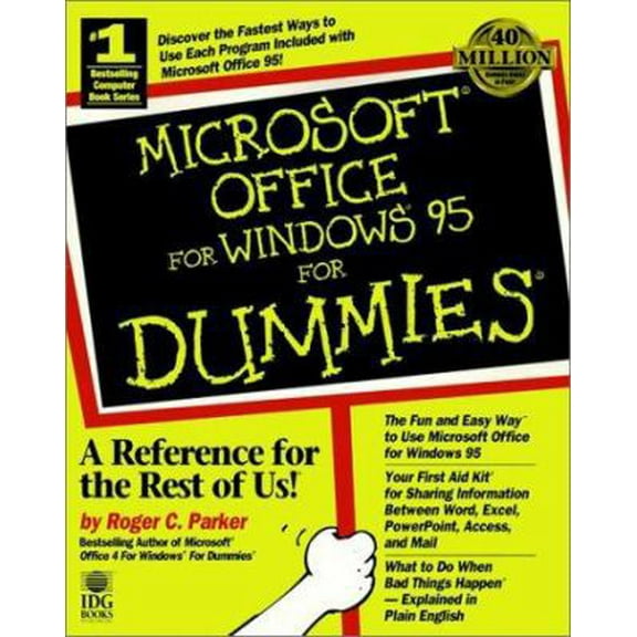 Pre-Owned Microsoft Office for Windows 95 for Dummies (SERIAL) (Paperback) 1568849176 9781568849171