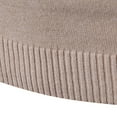 thumbnail image 4 of WRKEKC Men's Quarter Zip Turtleneck Sweater Ribbed Knit Solid Color Thickened Soft Warm Regular Fit Fall Winter Casual Pullover, 4 of 7