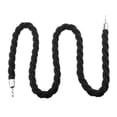 thumbnail image 3 of Barrier Rope Crowd Control Stanchion Queue Twisted Rope with Hooks Black, 3 of 7