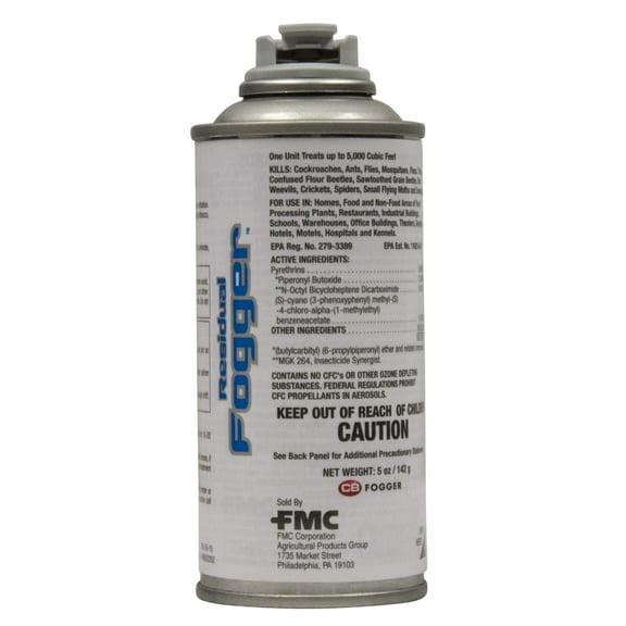 Residual Fogger - Kills Crawling, Flying & Jumping Insects - 5 oz Can by FMC