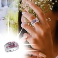 thumbnail image 3 of Joyería de las mujeres Anillos de tamaño adecuado para la mayoría de las mujeres Exquisito Día de San Valentín Anillos Anillos de Cumpleaños Anillo, 3 of 8