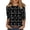 16# Black, variant on Christmas Shirts for Women 3/4 Sleeve Tshirt Xmas Print Tops Crew Neck Graphic Tees 3XL