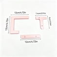 thumbnail image 3 of Kadlawus 4Pcs Alignment Ruler for Diamonds Paintings, Plastic Canvas Alignment Tool, 3-Piece Set Accessories for Round and Square Diamonds, Beginner Art Craft Tool, 3 of 9