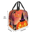 thumbnail image 3 of Fotbe Halloween Bolsa Térmica con Estampado y Forro de Aluminio Grueso Bolsa de Almuerzo con Bolsillo Frontal para Hombres y Mujeres, Ideal para Trabajo, Escuela, 3 of 8