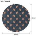 thumbnail image 6 of Dark Blue Football Repeat Pattern Round Tablecloth 60"x60",Wrinkle Wipeable Table Cloth for Kitchen Dining Room Picnic Patio Party, 6 of 6