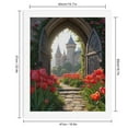 thumbnail image 2 of Paint By Numbers Kit for Adults Beginner - DIY Fantasy Castle Garden View Tulips Canvas Painting Kits for Adults, Frameless Paint By Number for Adults for Home Wall Decor 16x20 Inch, 2 of 7