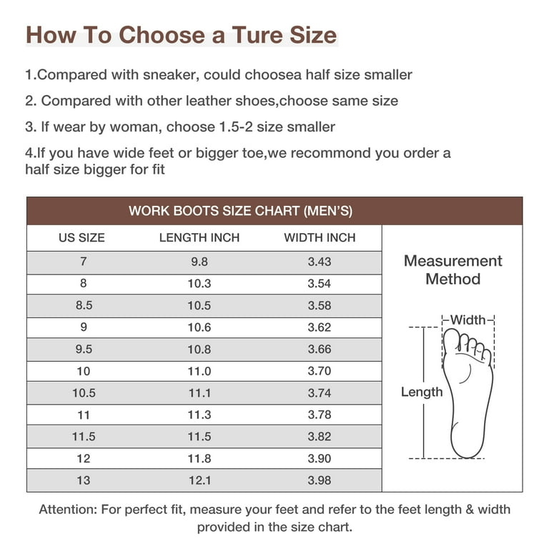 HISEA Men's Steel Toe Work Boots, Breathable, Slip Resistant