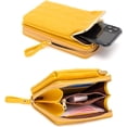 thumbnail image 4 of LHSHID Women’s PU Leather Kiss Lock Shoulder Bag Retro Crossbody Coin Purse with Adjustable Straps Small Phone Bag for Work, 4 of 6