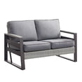 thumbnail image 4 of Deko Living 4 Place Seating Tricarico Outdoor Aluminum Sofa Conversation Set with Propane Gas Firepit Table, 4 of 9