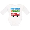 thumbnail image 3 of Inktastic Future Firefighter Kids Fireman Boys Long Sleeve Baby Bodysuit, 3 of 5