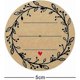 thumbnail image 3 of 2 Inch Wreath Design With 3 Lines For Writing (500 Labels Per Roll) Natural Brown Kraft Stickers For Canning Labels Jar, Store Owners, Crafts, Organiz, 3 of 5