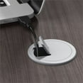 thumbnail image 3 of Studio C 60W x 43D Right Hand L-Bow Desk Shell in Storm Gray - Engineered Wood, 3 of 6