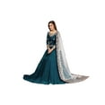thumbnail image 6 of Trendmalls Women's Georgette Fabric Embroidery with Stone Work Ready To Wear Anarkali Suit Set, 6 of 7